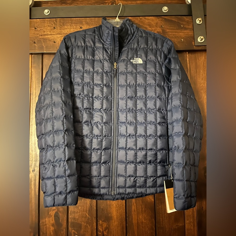 The North Face Womens Navy Puffer Jacket